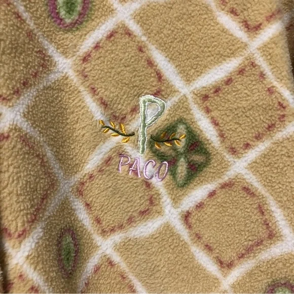 Paco Floral Fleece Zip-Up Sweater Jacket - Picture 5 of 7